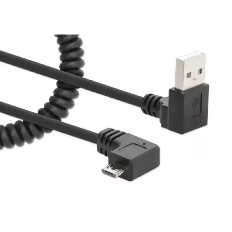 USB-A-naar-Micro-USB-kabel Manhattan 356237 1 m stekker naar stekker zwart