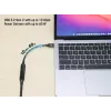 USB-C-kabel Manhattan 5m actief stekker op stekker 10 Gbit/s 3A zwart