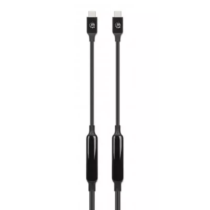 USB-C-kabel Manhattan 5m actief stekker op stekker 10 Gbit/s 3A zwart