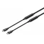 USB-C-kabel Manhattan 5m actief stekker op stekker 10 Gbit/s 3A zwart