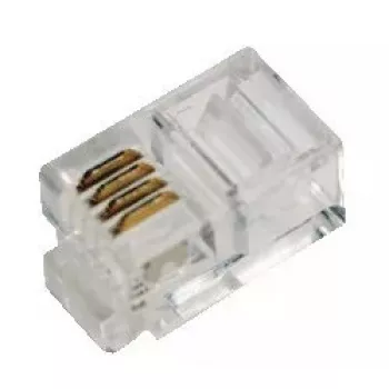 RJ10-stekker LogiLink MP0017 transparant