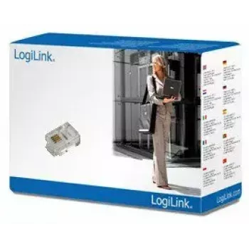 RJ11-stekker LogiLink MP0018 transparant
