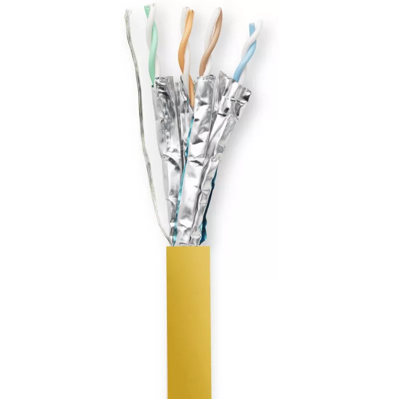 Vivolink PROCAT40 netwerkkabel geel 40 m Cat6a F/FTP (FFTP)