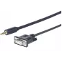 Vivolink PROMJDSUB9-25 seriële kabel zwart 25 m 3,5 mm D-Sub (DB-9)