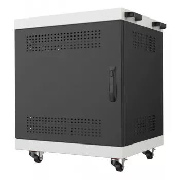Notebook-laptopkast Lanview LVR14U6555BL 14U rackmonteerbare kast voor laptops