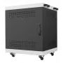 Notebook-laptopkast Lanview LVR14U6555BL 14U rackmonteerbare kast voor laptops