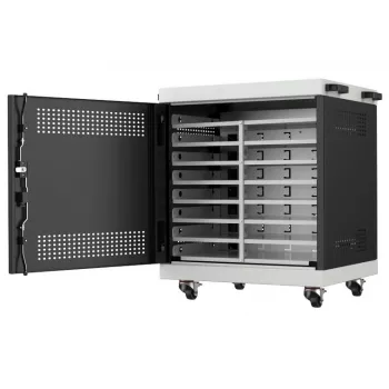 Notebook-laptopkast Lanview LVR14U6555BL 14U rackmonteerbare kast voor laptops