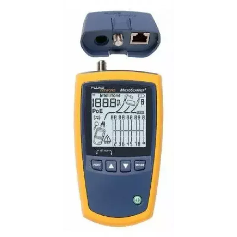 Kabeltester Fluke MicroScanner² blauw geel