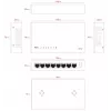 Unmanaged switch Lanview LVN-DESK-8PORT-1G — 8-poorts 1 Gbps ethernet desktop switch