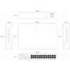 Unmanaged switch Lanview LVN-1U-24PORT-1G — 24-poorts full-gigabit rackmount