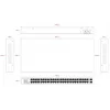 Lanview unmanaged switch LVN-1UMOUNT-48PORT-2SFP-1G — 48x RJ45 1G-poorten, 2x SFP-uplinks