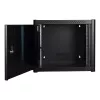 Wandmontage-rack LOGON RWP09U56BL 9U zwart sleutelslot