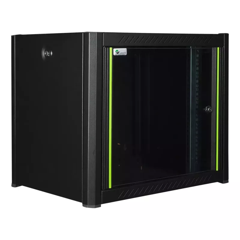 Wandmontage-rack LOGON RWP09U56BL 9U zwart sleutelslot