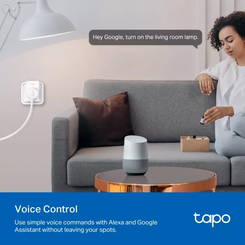 TP-Link Tapo P110 Mini slimme wifi-stekker, energiemonitoring (2 stuks)