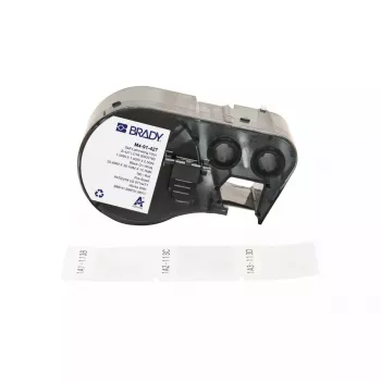 Zelfklevend printerlabel Brady M4-91-427 zwart wit vinyl 2,54x3,81cm
