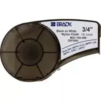 Zelfklevend printerlabel Brady 110895 zwart wit