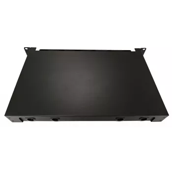 Lanview LVO-101015 glasvezel patchpaneel ODF uitschuifbaar, 1U, 24 vezels, LC, SM OS2