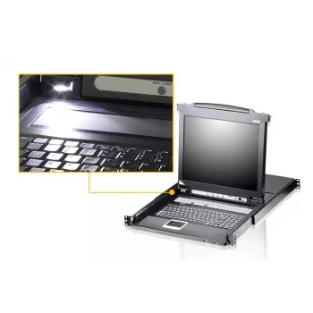 ATEN CL5708M rackconsole 43,2 cm (17 inch) zwart 1U