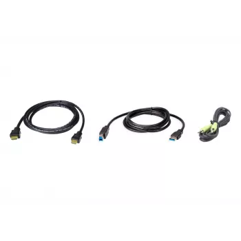 KVM-kabel ATEN 2L-7D02UHX3 1,8 m USB HDMI