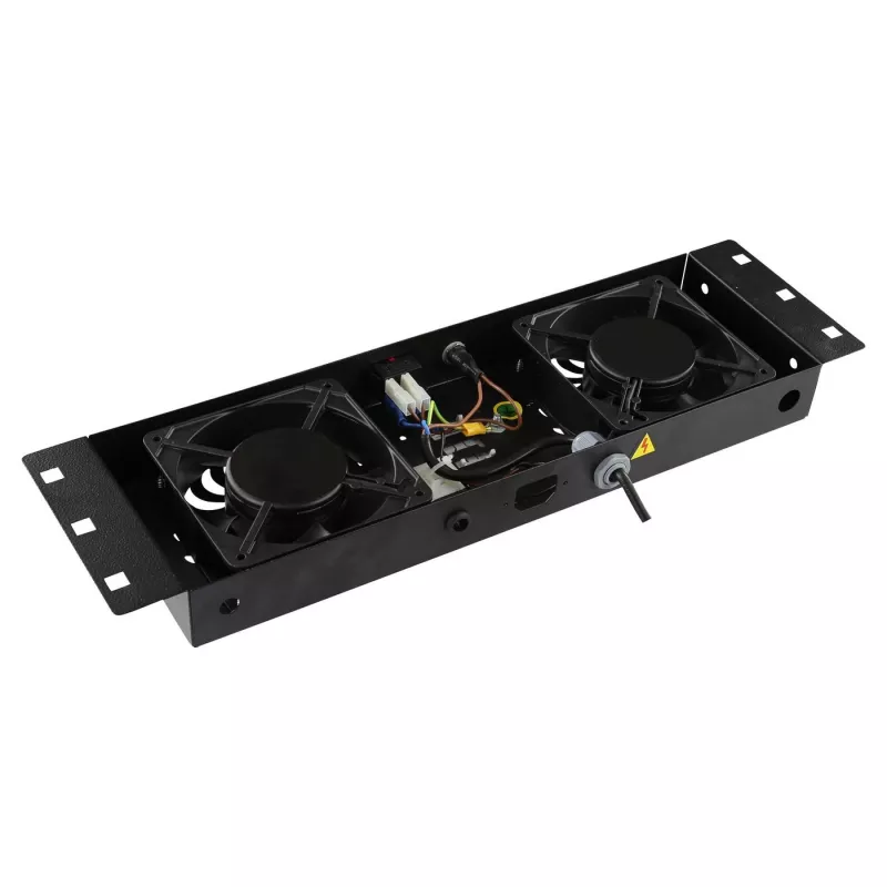 Rackaccessoire Lanview RAF115BL-UK 1U 2 ventilatoren zwart