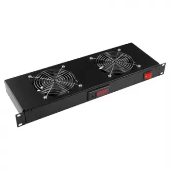 Ventilatorpaneel LOGON RAF300BL zwart 2 ventilatoren