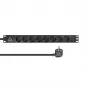 Lanview LVR-2MSCH-LIC-SCH8 stroomverdeleenheid (PDU) 8 AC-uitgangen 1U zwart