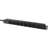 Lanview LVR-2MDK-LIC-DK8 stroomverdeleenheid (PDU) 8 AC-uitgangen 1U zwart