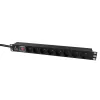 Lanview LVR-2MSCH-SW-C13-8 stroomverdeleenheid (PDU) 8 AC-uitgangen 1U zwart
