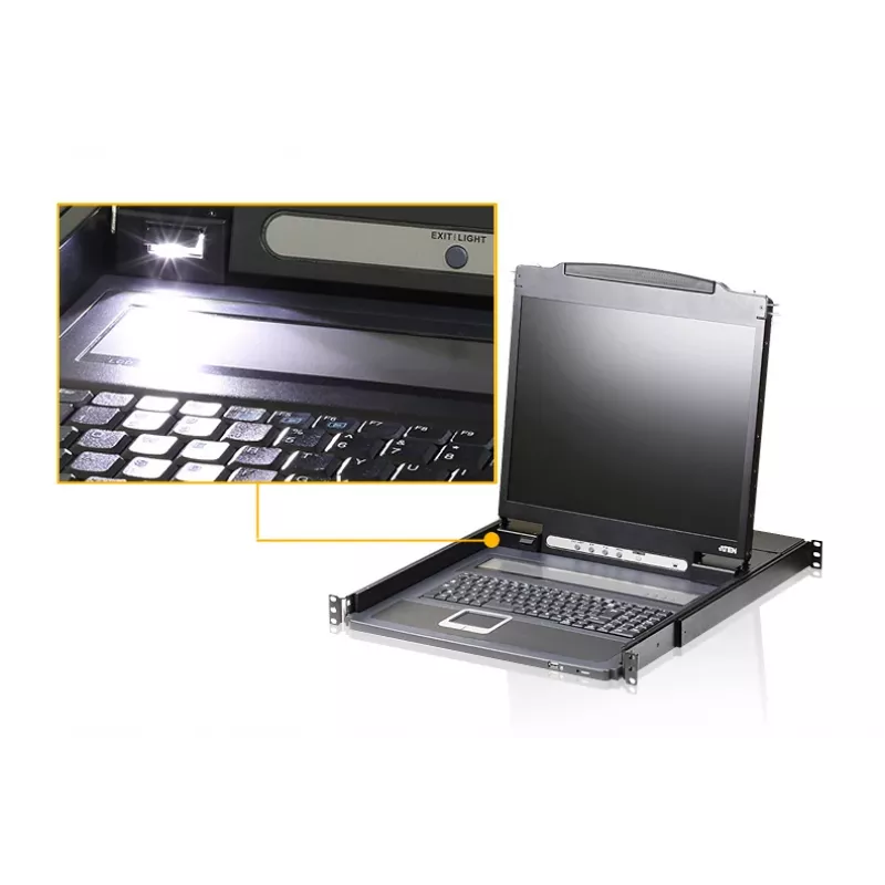 Rackconsole ATEN CL3000N 19 inch (48,3 cm) lcd 1280x1024 VGA USB/PS/2 aluminium 1U