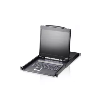 ATEN CL1308N rackconsole 48,3 cm (19 inch) 1280 x 1024 pixels metaal, kunststof zwart 1U