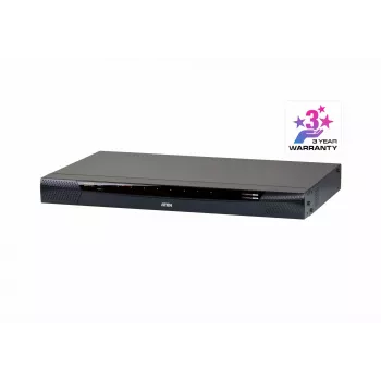 ATEN 8-poorts 2-bus CAT5e/6 KVM over IP-switch, LUC (Laptop USB Console), met audio & virtual media-ondersteuning