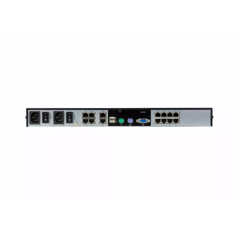 ATEN 8-poorts 2-bus CAT5e/6 KVM over IP-switch, LUC (Laptop USB Console), met audio & virtual media-ondersteuning