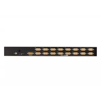 ATEN 16-poorts USB/PS2 VGA KVM-switch, 2048 x 1536 pixels, QXGA, rackmontage, 6,5 W, 1U, zwart