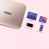 ATEN UH3235 USB-C 4K ultra mini-dock met power passthrough