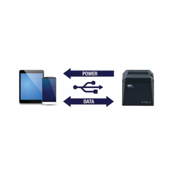 POS-printer Star Micronics TSP143IV UEWB GY thermisch direct 250 mm/s bedraad draadloos