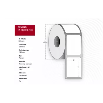 Printerlabel Capture CA-880350-101 voor Capture-printers