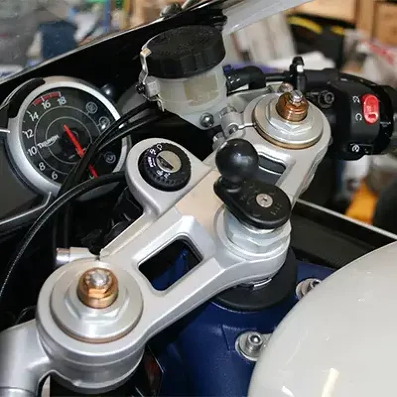 RAM Mounts motor vorkkop dubbele kogelhouder aluminium zwart