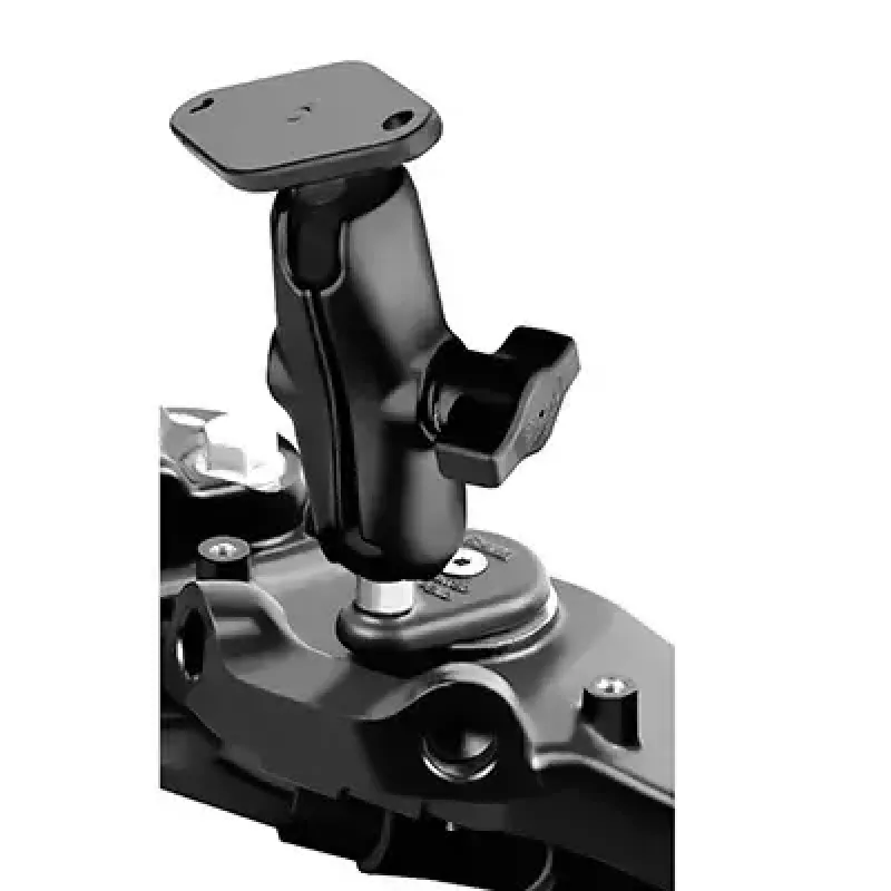 RAM Mounts motor vorkkop dubbele kogelhouder aluminium zwart