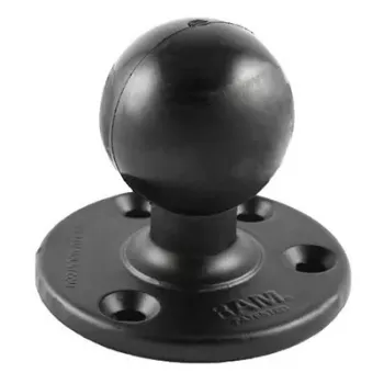 Grote ronde plaat met kogel RAM montages RAM-D-202U, zwart, 322 g, robuuste montageplaat