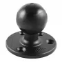 Grote ronde plaat met kogel RAM montages RAM-D-202U, zwart, 322 g, robuuste montageplaat