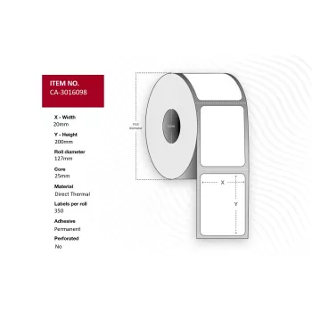 Capture CA-3016098 etiket voor thermische printer