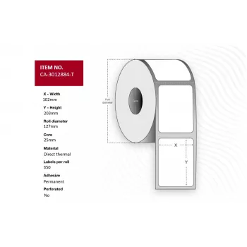 Printeretiket Capture CA-3012884-T voor thermische printer