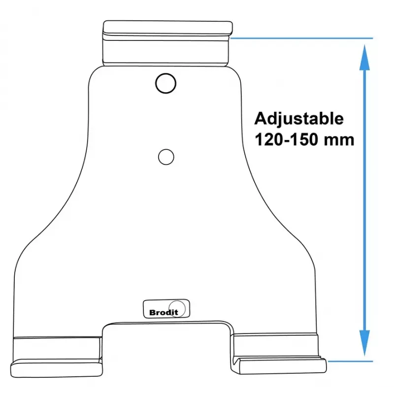 Passieve houder Brodit 511848 mobiele telefoon smartphone tablet UMPC zwart