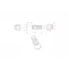 VivoLink VLDG24L-B bureaubladkabeldoorvoer, zwart, groot, tot 55 mm