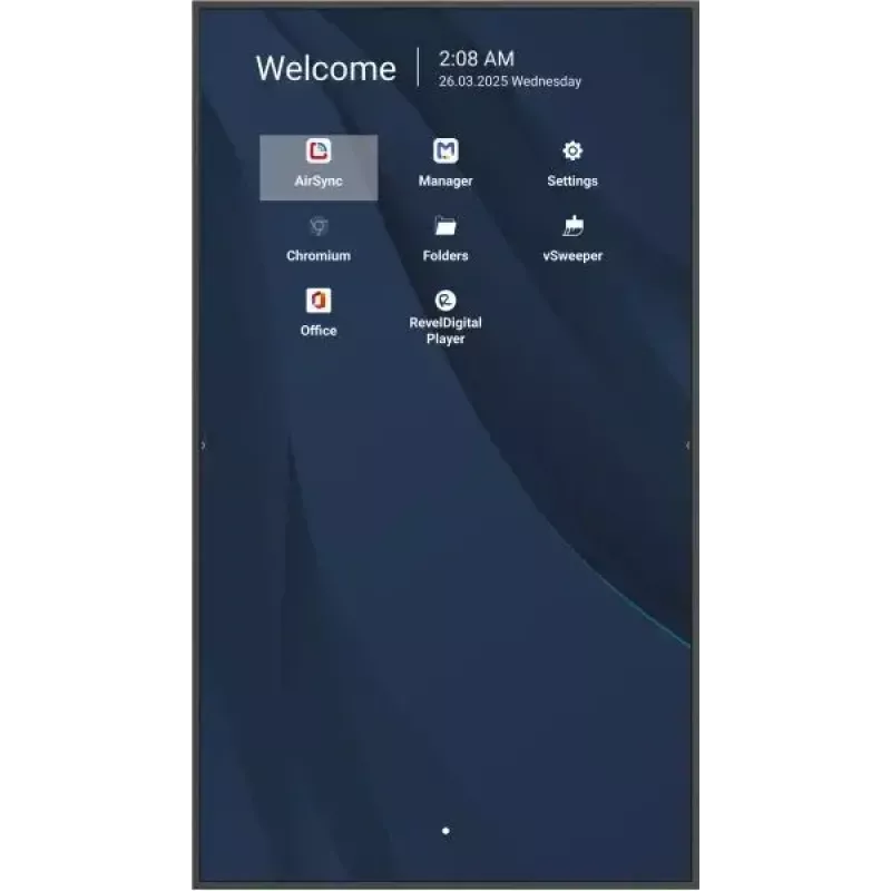Commercieel 86-inch 4K-lcd-display VIEWSONIC CDE8614-2C, 3840x2160, 500 cd/m², Android 14, Wi-Fi, 24/7