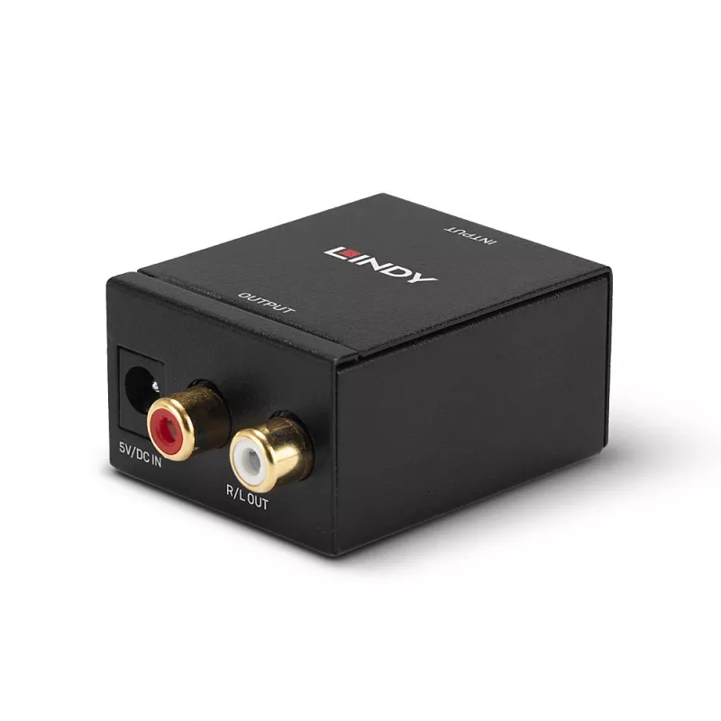 Lindy TosLink (optisch) en coaxiaal naar phono DAC