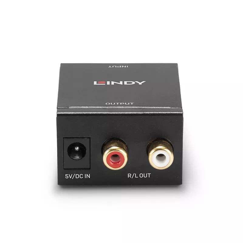 Lindy TosLink (optisch) en coaxiaal naar phono DAC