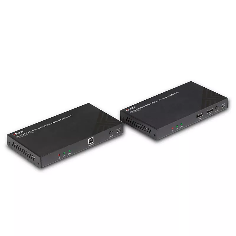 Lindy 100m Cat.6 HDMI 4K60, audio, IR en RS-232 HDBaseT KVM-extender