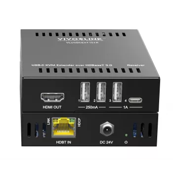 KVM-extender zender & ontvanger Vivolink VLUSBCEXT151 HDMI USB bedraad 70 m