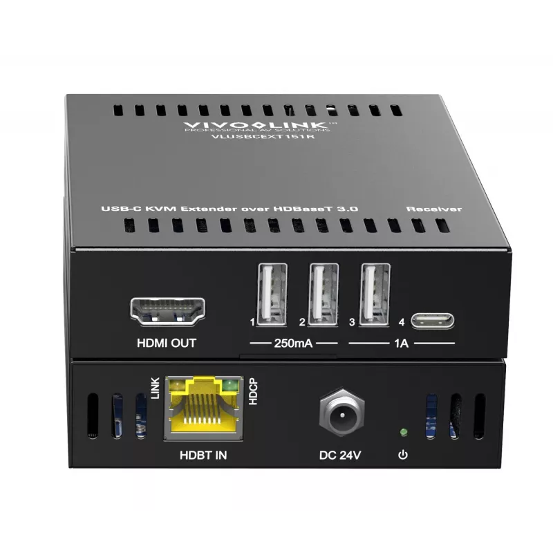 KVM-extender zender & ontvanger Vivolink VLUSBCEXT151 HDMI USB bedraad 70 m